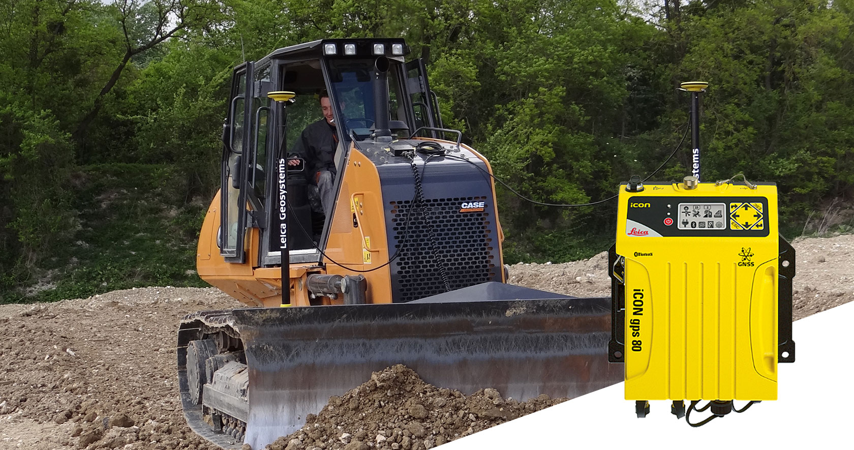 Récepteur iCON gps 80 pour guidage de bulldozers 